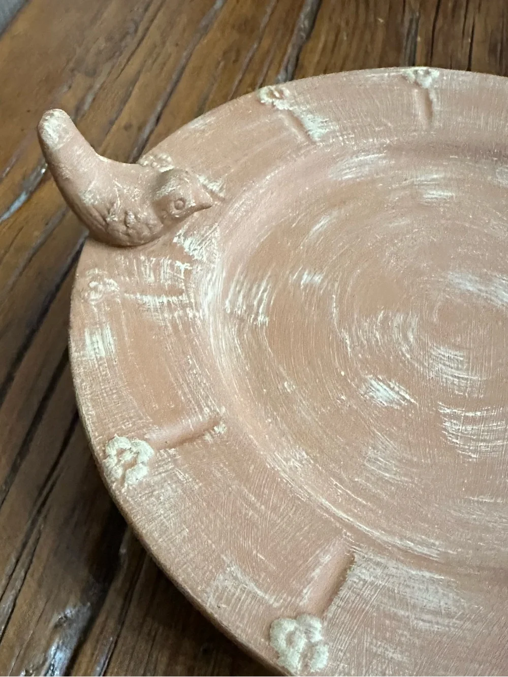The White Barn Candle Co. Terra Cotta Candle Holder Bird Bath #1 - Picture 7 of 16